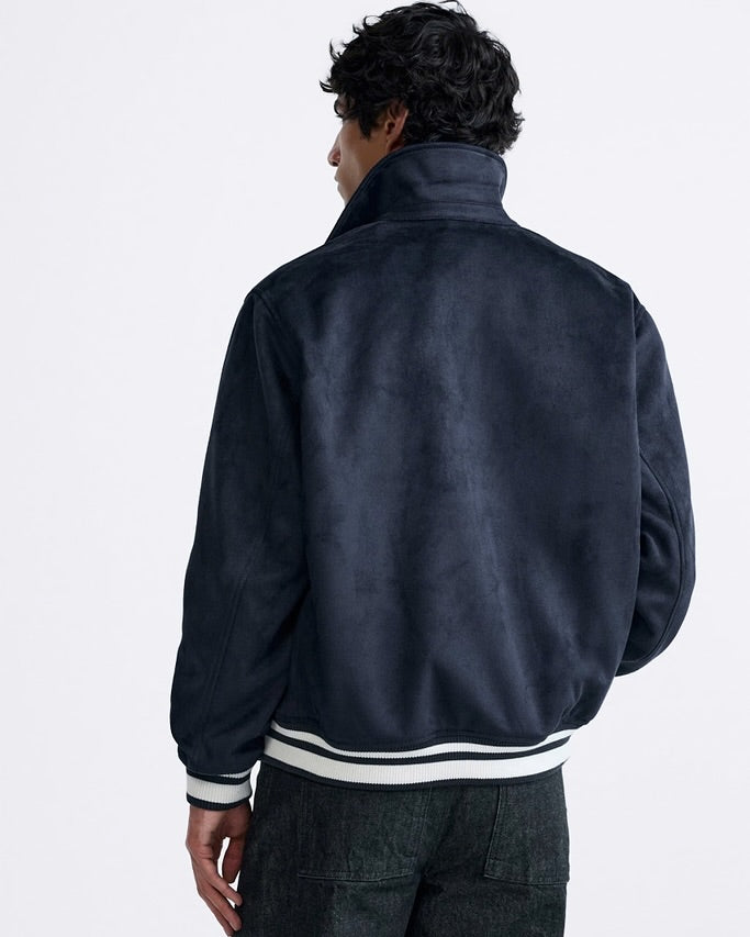 ZR Men Varsity Baseball Blue Jacket