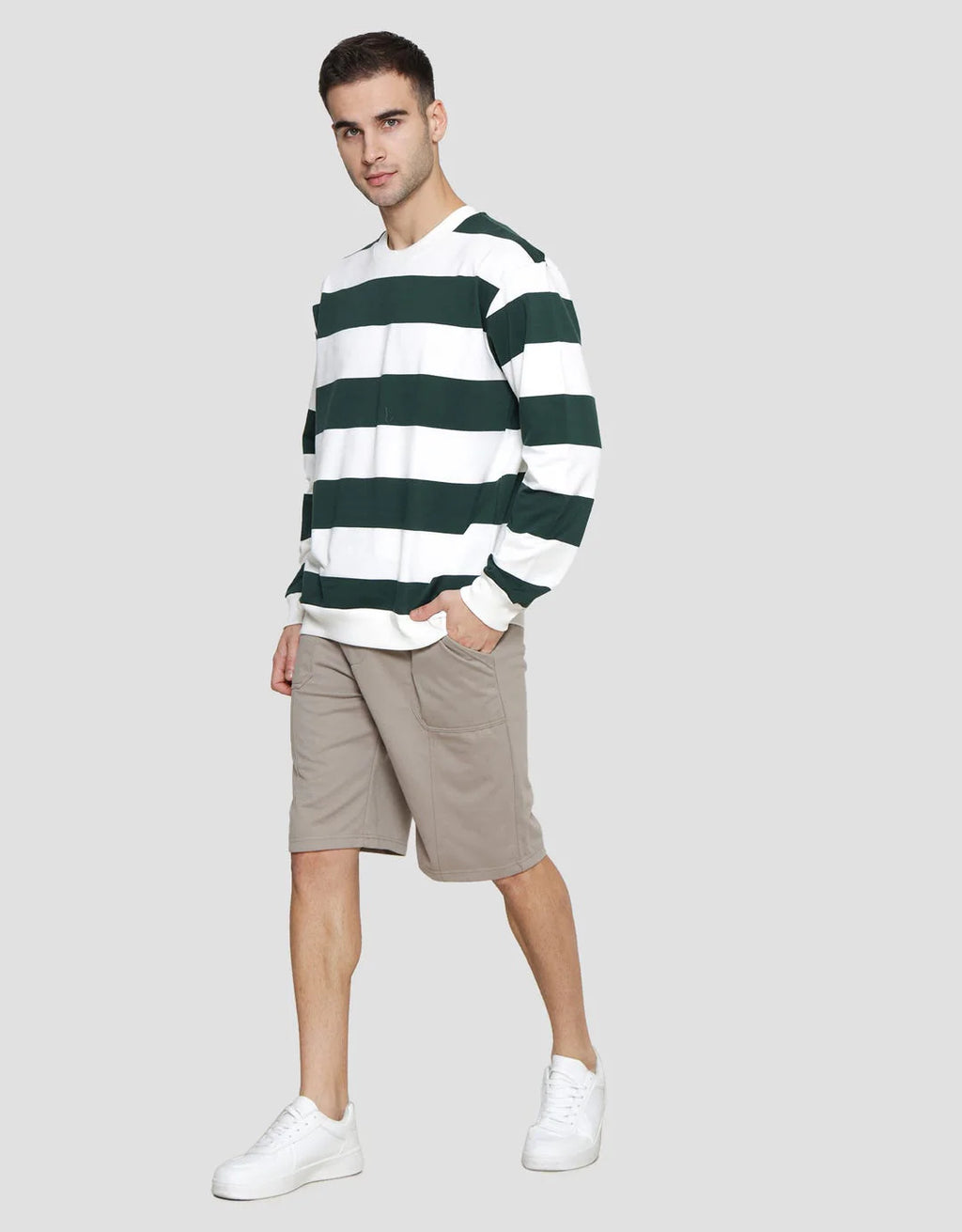 Aurum Sweat Shirt Green White