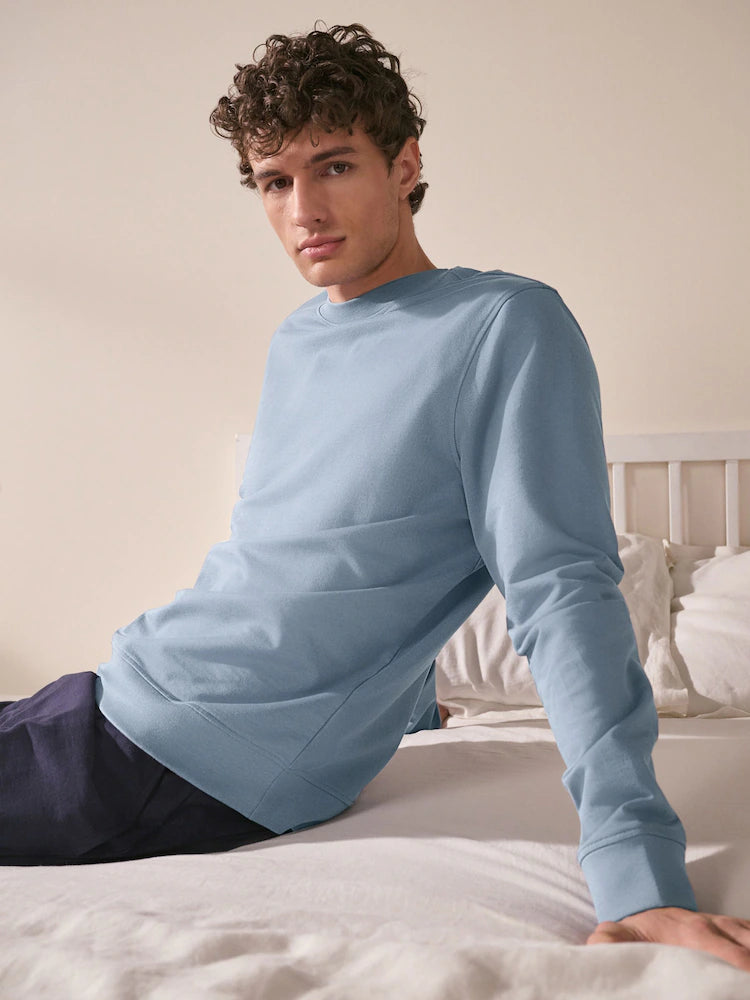 Aurum Sweat Shirt Sky Blue