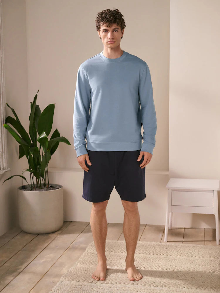 Aurum Sweat Shirt Sky Blue